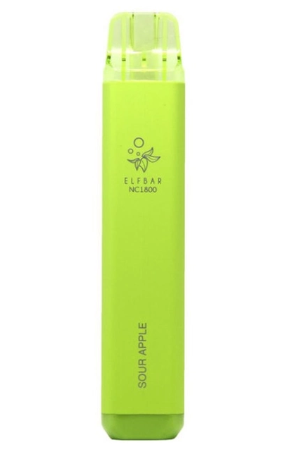 Ашка Elf Bar NC1800 6 мл. 5% Кислое яблоко