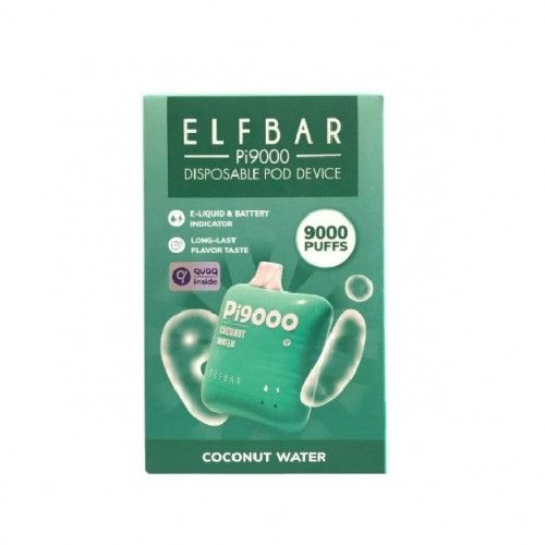 Ашка Elf Bar PI Coconut Water 9000 Затяжек - (Эльф Бар ПИ 9к тяг) Кокосовая Вода