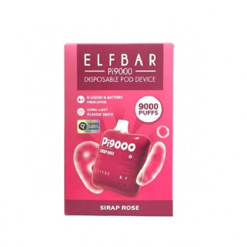 Ашка Elf Bar PI Sirap Rose 9000 Затяжек - (Эльф Бар ПИ 9к тяг) Сироп Роза