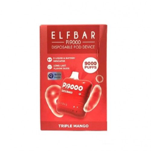 Ашка Elf Bar PI Triple Mango 9000 Затяжек - (Эльф Бар ПИ 9к тяг) Тройное Манго