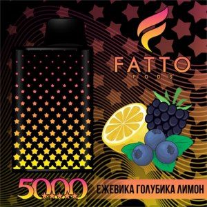 Ашка Fatto pods 5 Stars Ежевика голубика лимон 5000 затяжек