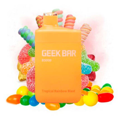 Ашка Geek Bar Тропикал Рэйнбоу Бласт 5000 Затяжек
