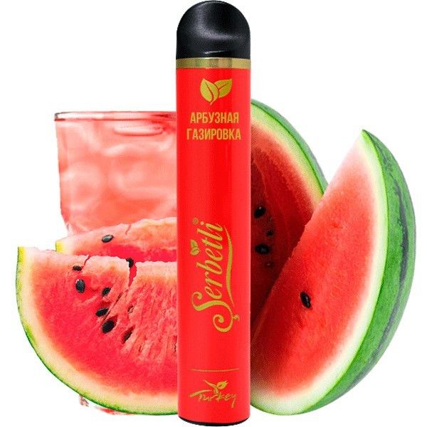Ашка Serbetli Watermelon Soda (Арбузная Газировка) (1200 Затяжек)