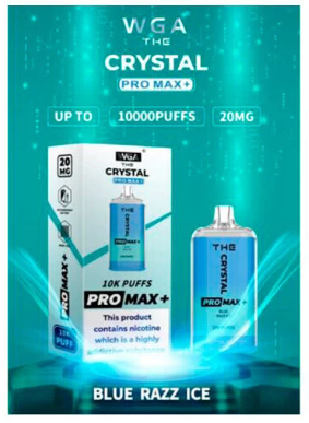 Ашка Сrystal pro max Блу Разз Лед 10000 затяжек