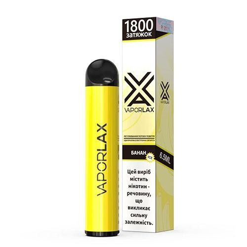Ашка VAPORLAX Акциз Banana (Банан)1800 puff