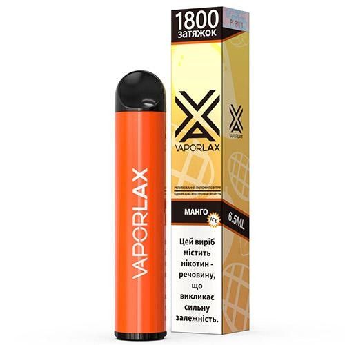 Ашка VAPORLAX Акциз Mango (Манго)1800 puff