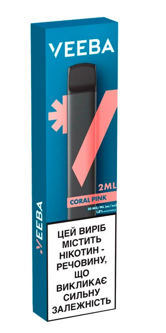 Ашка VEEBA 2 мл 1.8% Coral Pink (Арбуз + Дыня + Ментол)