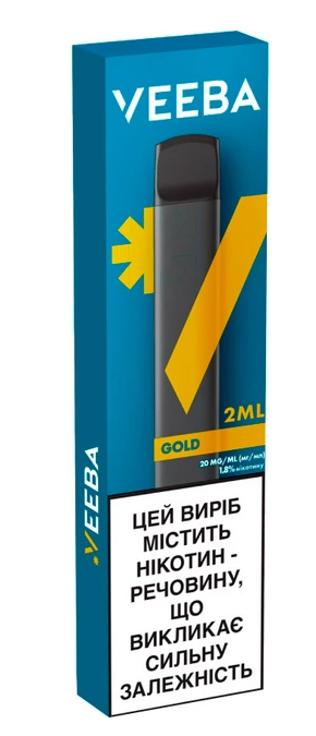 Ашка VEEBA 2 мл 1.8% Gold (Яблоко + Апельсин + Ментол)