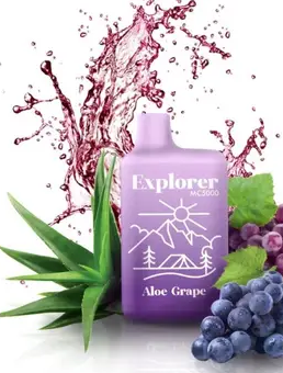 Ашка Explorer MC5000 Aloe Grape (Виноград с Алоэ) 50mg c подзарядкой
