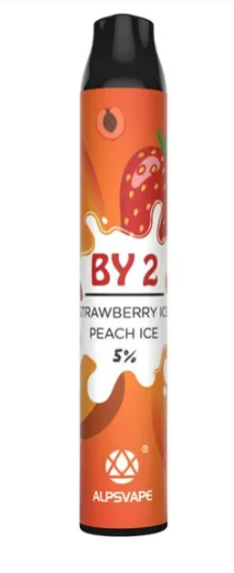 Ашка Alpsvape BY2 2000 2 вкуса в 1 Strawberry Ice Peach Ice
