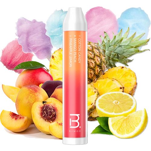 Ашка BMOR PI+ 4000 (3 вкуса в 1) Cotton Candy - Mango Peach - Pineapple Lemon 5%
