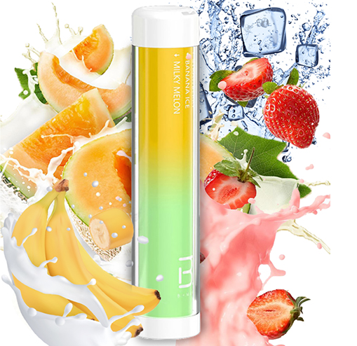 Ашка BMOR PI+ 4000 (3 вкуса в 1) Strawberry - Banana Ice - Milky Melon 5%