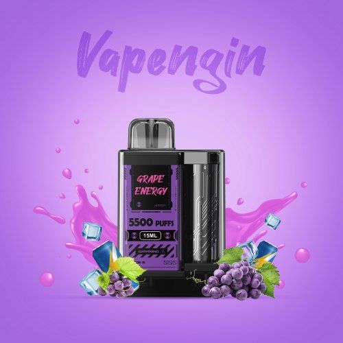 Ашка Vapengin - Grape Energy 5500 puffs 5%