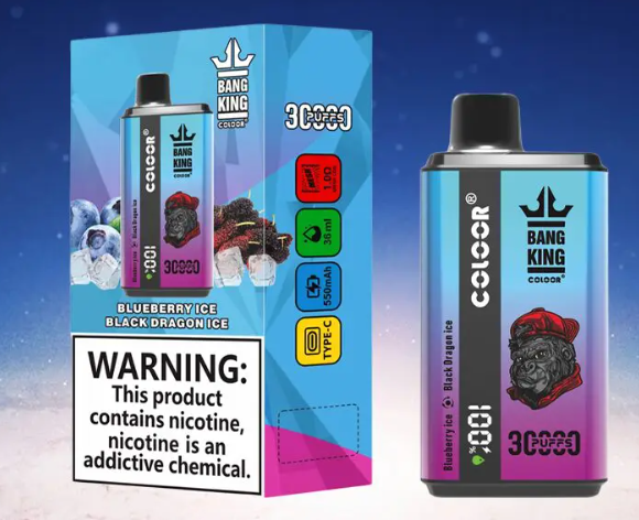 Ашка Bang King 30 000 Затяжек Черника Драгонфрут Лед