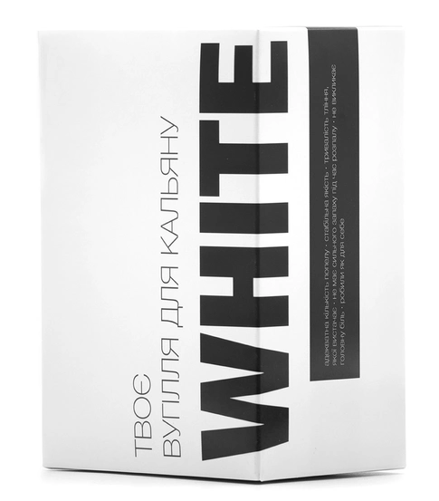 Ореховый уголь для кальяна The WHITE 1 кг кубик 25 мм, 72 шт в упаковке