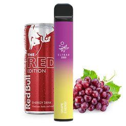 Ашка Elf Bar 2000 Disposable Device 1200mAh Grape Energy 5% - (Эльф Бар 2к тяг) Виноградная энергия