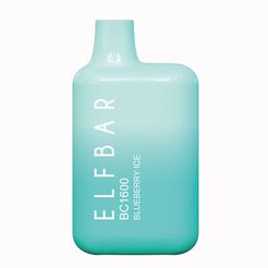 Ашка Elf Bar BC1600 Disposable Device 850mAh Blueberry Ice - (Эльф Бар БЦ 1.6 тяг) Черничный лед