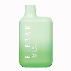 Ашка Elf Bar BC1600 Disposable Device 850mAh Green Apple - (Эльф Бар БЦ 1.6 тяг) Зеленое яблоко