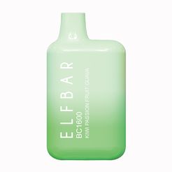 Ашка Elf Bar BC1600 Disposable Device 850mAh Kiwi Passionfruit Guava - (Эльф Бар БЦ 1.6 тяг) Киви Маракуйя Гуава