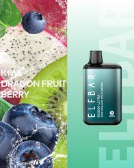 Ашка Elf Bar BC5000 Ultra Disposable Device 650mAh (перезаряжаемая) Kiwi Dragon Fruit Berry 5% - (Эльф Бар БЦ Ультра 5к тяг) Ягода киви драконьего фрукта
