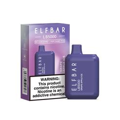 Ашка Elf Bar LB 5000 Disposable Device 650mAh Grape Apple ice - (Эльф Бар ЛБ 5к тяг) Виноградно-яблочный лед