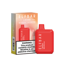 Ашка Elf Bar LB 5000 Disposable Device 650mAh Red Apple Ice - (Эльф Бар ЛБ 5к тяг) Красный яблочный лед
