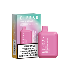 Ашка Elf Bar LB 5000 Disposable Device 650mAh Strawberry Blueberry Cherry - (Эльф Бар ЛБ 5к тяг) Вишневый персиковый лимонад