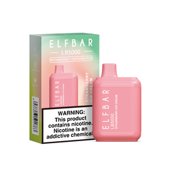 Ашка Elf Bar LB 5000 Disposable Device 650mAh Strawberry Ice Cream - (Эльф Бар ЛБ 5к тяг) Земляничное мороженое