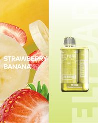 Ашка Elf Bar TE 5000 Disposable Device 550 mAh Strawberry Banana - (Эльф Бар ТЕ 5к тяг) Клубника Банан