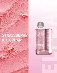 Ашка Elf Bar TE 5000 Disposable Device 550 mAh Strawberry Ice Cream - (Эльф Бар ТЕ 5к тяг) Земляничное мороженое