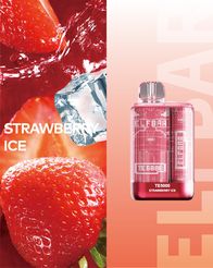 Ашка Elf Bar TE 5000 Disposable Device 550 mAh Strawberry Ice - (Эльф Бар ТЕ 5к тяг) Клубничный лед