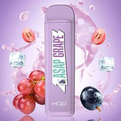Ашка HQD Mega 1800 Grape 5% - (Ашкьюди) Виноград