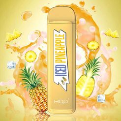 Ашка HQD Mega 1800 Iced Pineapple 5% - (Ашкьюди Мега) Ананас со льдом
