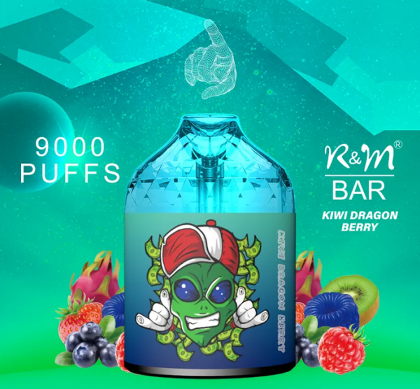 Ашка RandM Bar 9 000 Затяжек - Киви черника малина