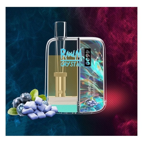 Ашка RandM Crystal 4 600 Затяжек Черничная жвачка