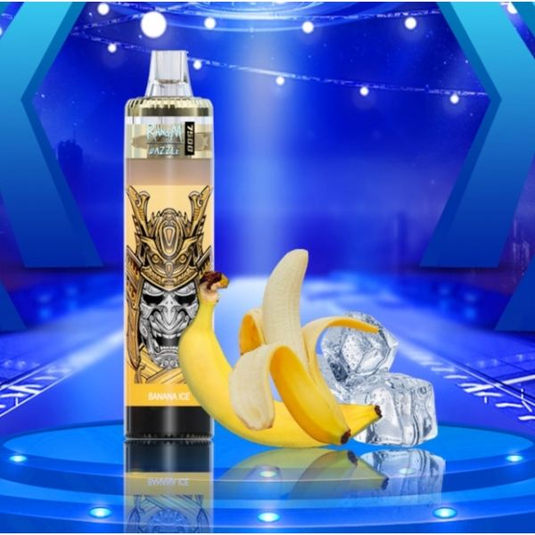 Ашка RandM Dazzle 7 500 Затяжек (Дозаправляемые) Банан со льдом