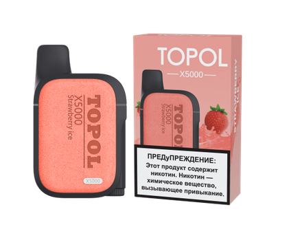 Ашка TOPOL Х Клубника со льдом (5000 зт.) затяжек