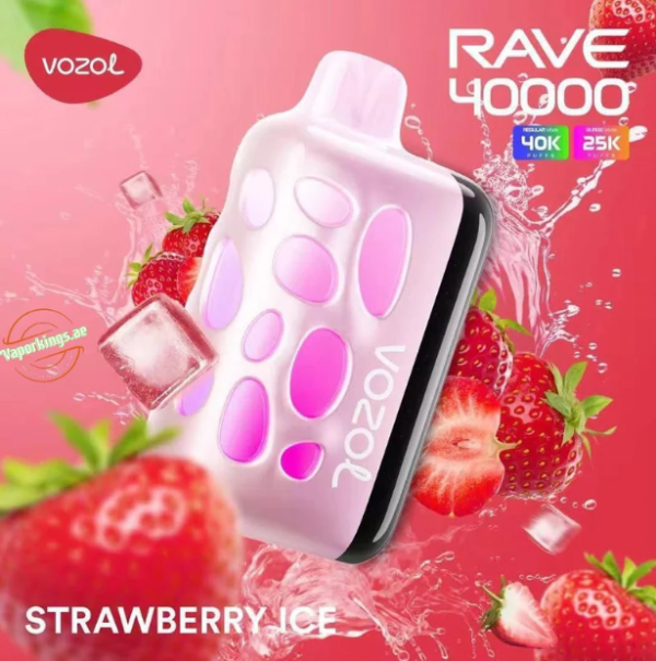 Ашка Vozol Rave 40 000 Затяжек Клубника Лед