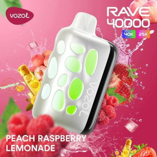 Ашка Vozol Rave 40 000 Затяжек Персик Малина Лимонад