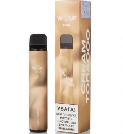 Ашка WOUF 1500 - Cream Tobacco 5% (Original)